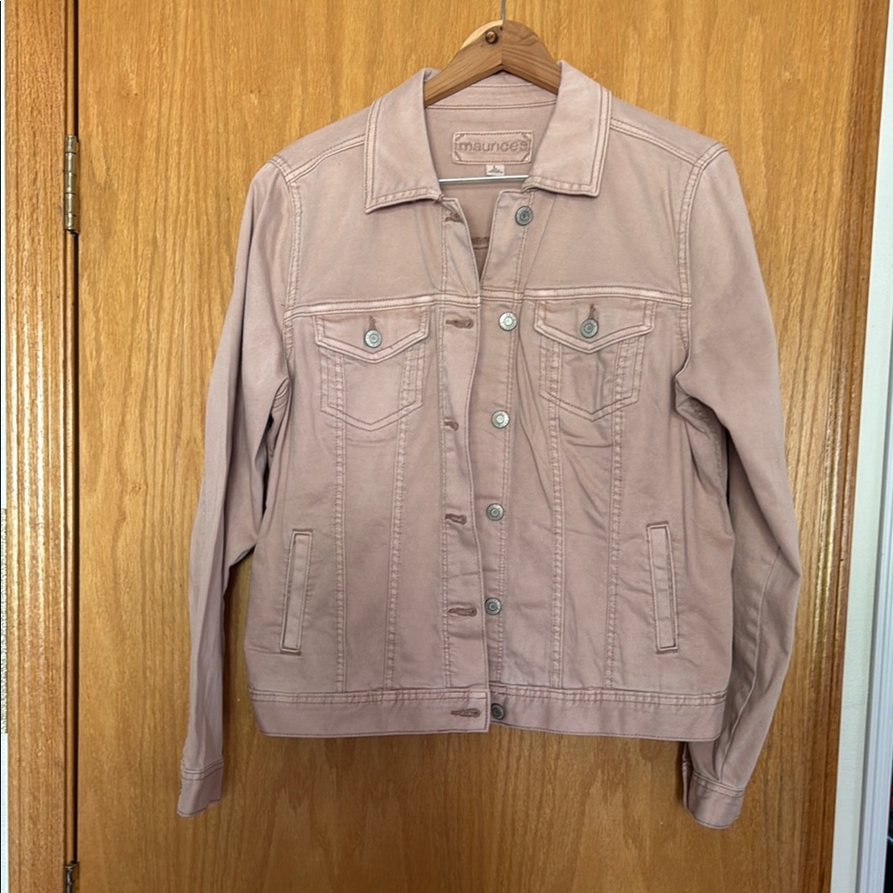 Madewell Blush Pink Denim Trucker Jacket